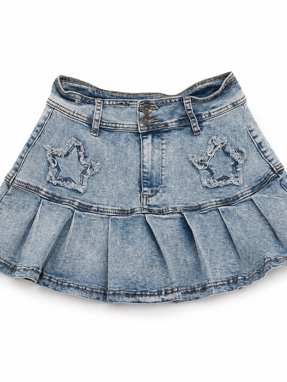 Hot Topic Sweet Society Star Patch Pleated Mini Skirt